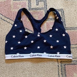 Calvin Klein cotton unlined bralette, size small, NWOT never worn!